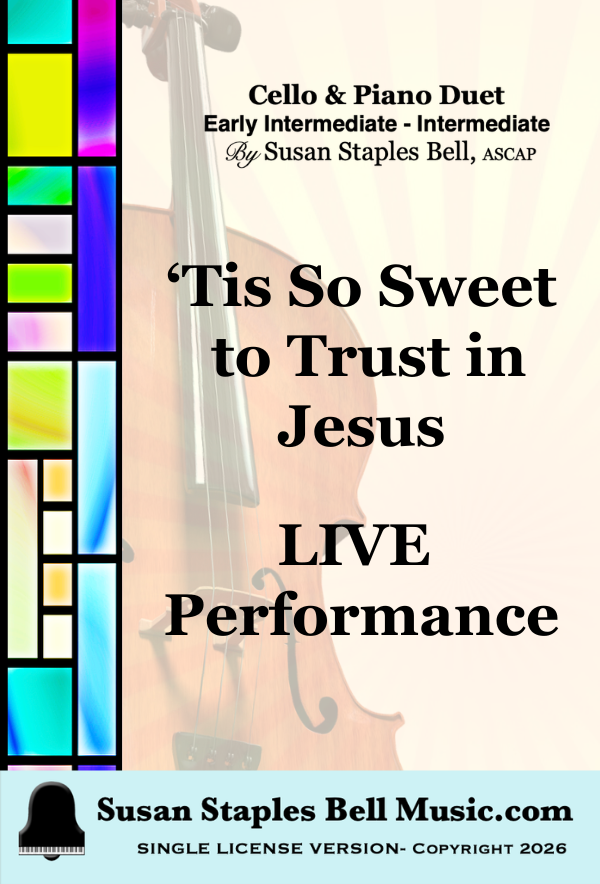 Tis So Sweet to Trust in Jesus, Piano and Cello Duet - Image 5
