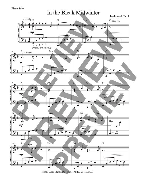 9 Favorite Christmas Arrangements Collection, with Chord Symbols - Image 10