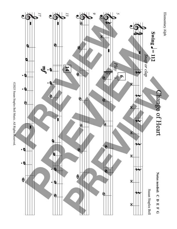 Change of Heart, Multi Level Piano Ensemble - Image 6