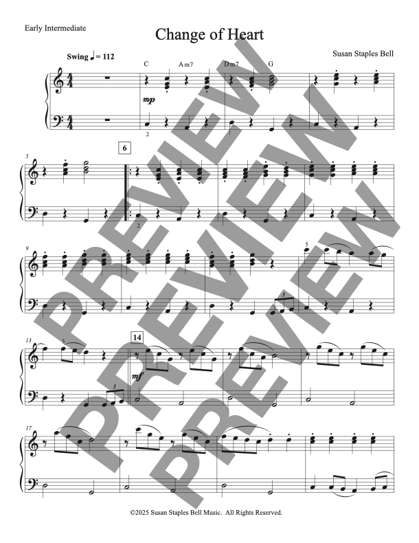 Change of Heart, Multi Level Piano Ensemble - Image 9