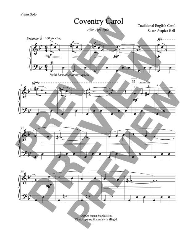 Coventry Carol, Solo - Image 2