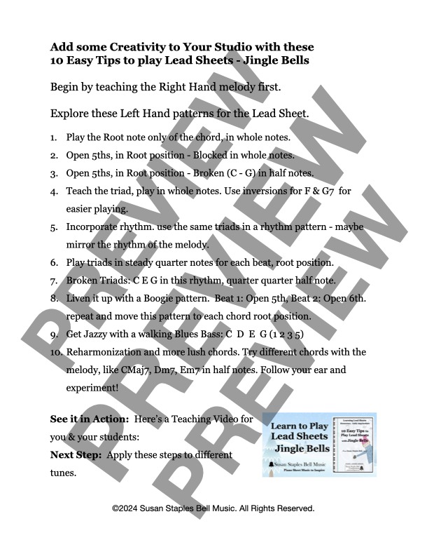 10 Easy Ways to Play Jingle Bells - Quick Tip Method Book - Image 3