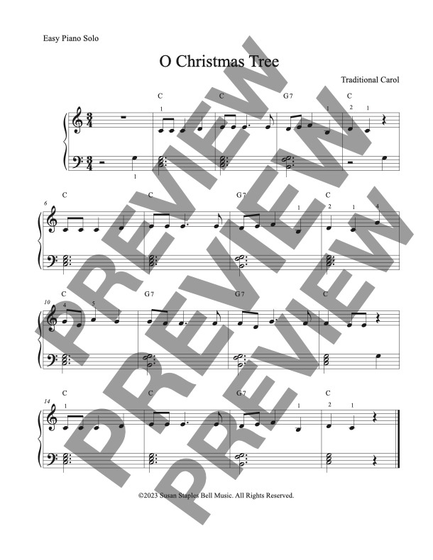 10 Favorite Christmas Arrangements collection, with Chord Symbols - Image 3