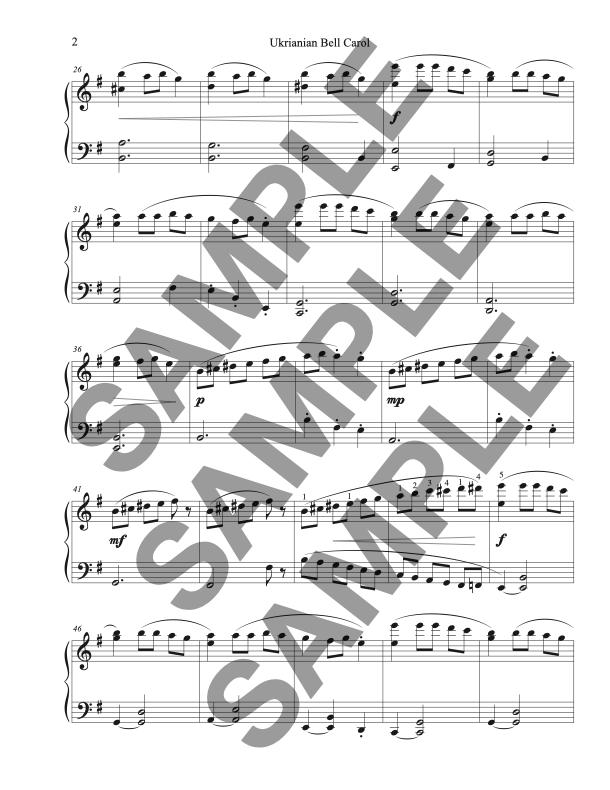 Ukrainian Bell Carol, Solo - Image 3