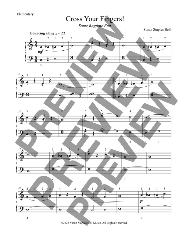 Cross Your Fingers! Some Ragtime Fun - Image 2