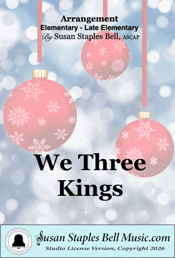 We Three Kings, Solo with Chord Symbols