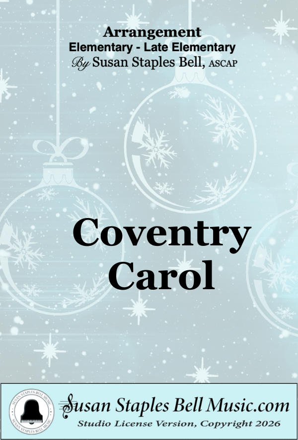 Coventry Carol, Solo with Chord Symbols