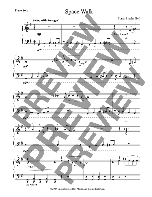 Space Walk, Piano Solo - Image 2