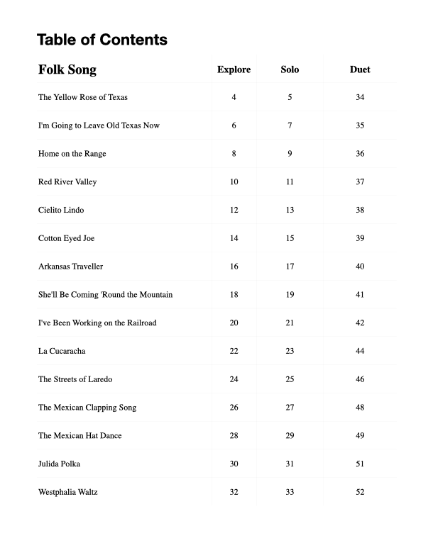 Folk Tune Fiesta, Book 1. Folk Songs of the Southwest - Image 4