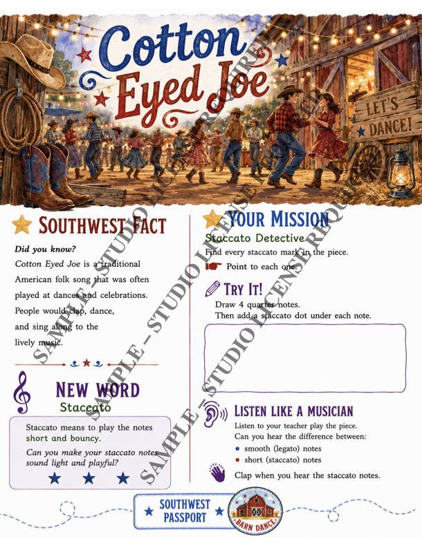 Folk Tune Fiesta, Book 1. Folk Songs of the Southwest - Image 9