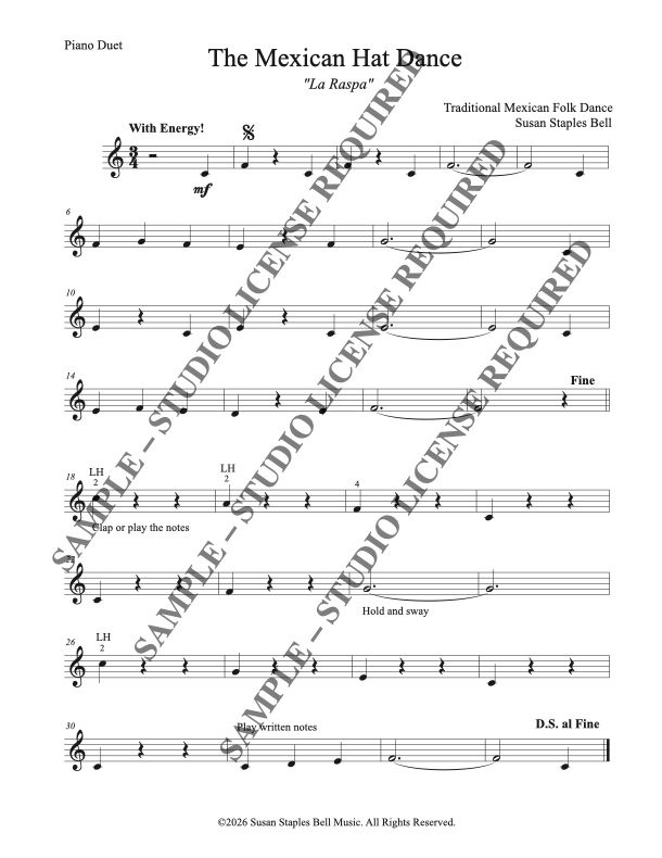 Folk Tune Fiesta, Book 1. Folk Songs of the Southwest - Image 17
