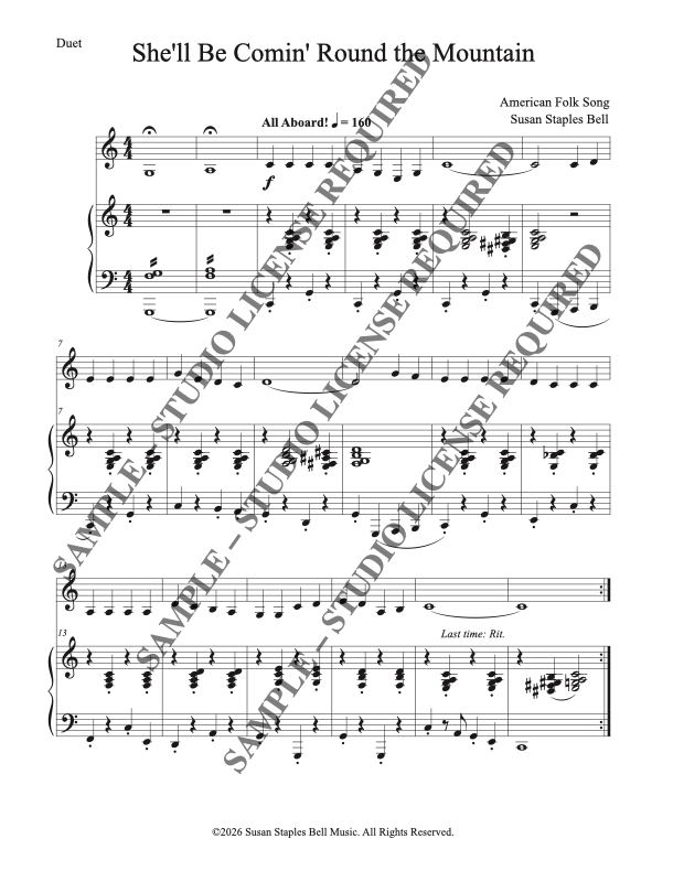 She'll Be Coming 'Round the Mountain, folk song - Image 4