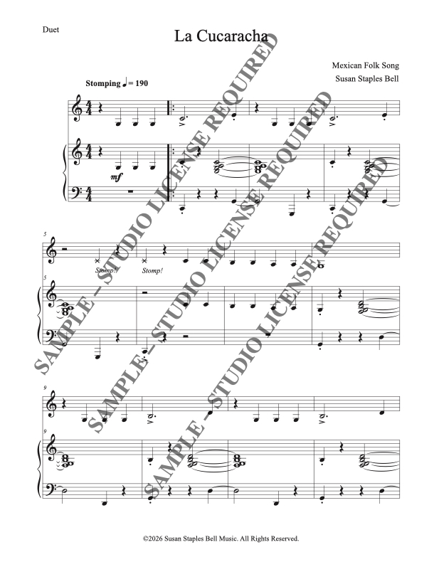 La Cucaracha, folk song - Image 4
