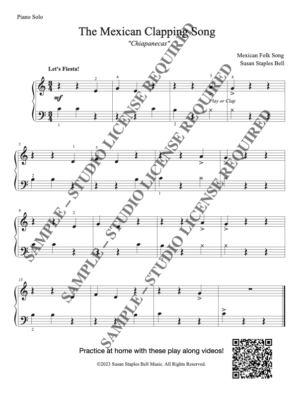 The Mexican Clapping Song, folk song - Image 3