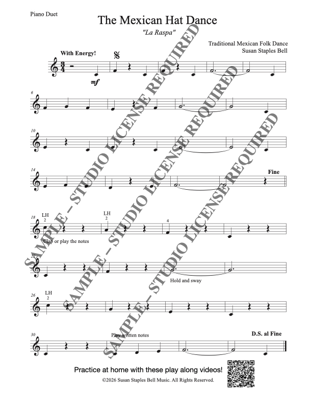 The Mexican Hat Dance, folk song - Image 3