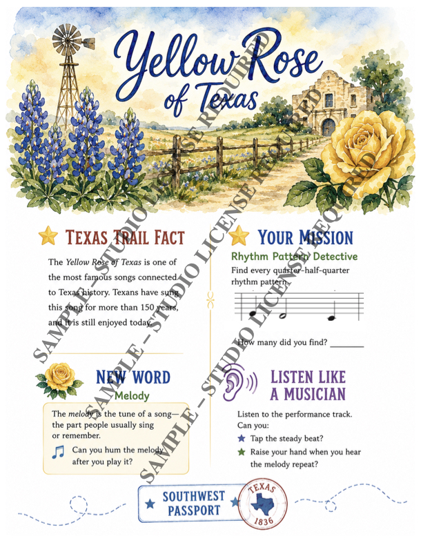 The Yellow Rose of Texas, folk song - Image 2