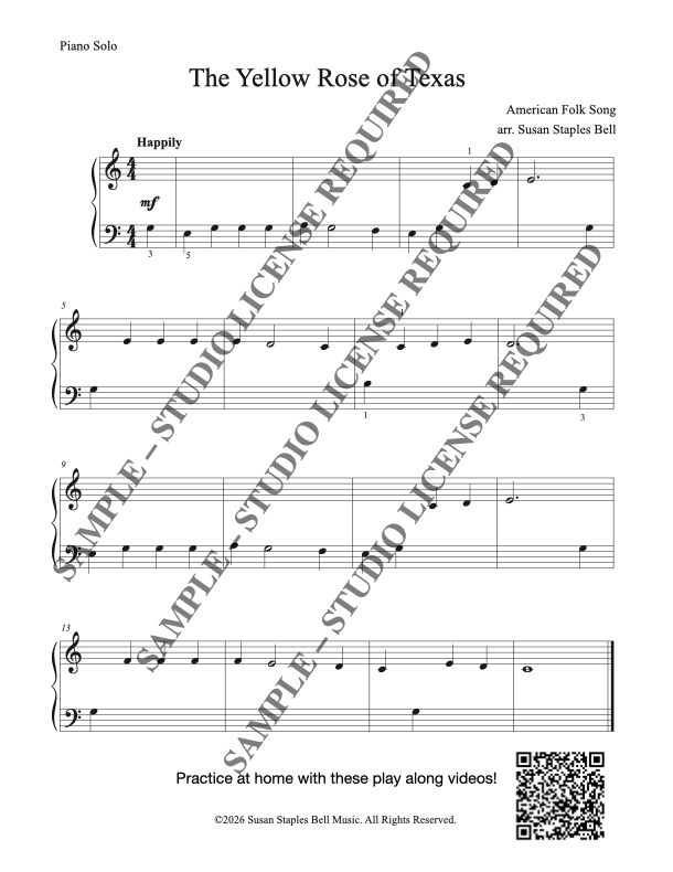 The Yellow Rose of Texas, folk song - Image 3