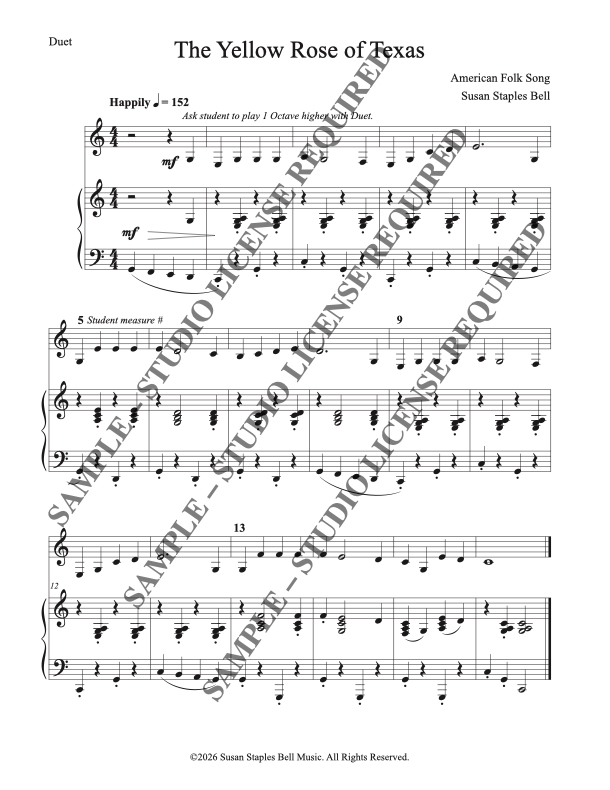 The Yellow Rose of Texas, folk song - Image 4