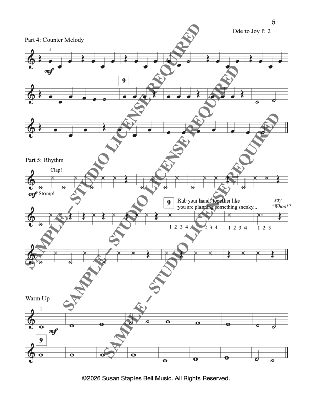 Classical Music at the Gym Book 1, Elementary Ensembles - Image 3