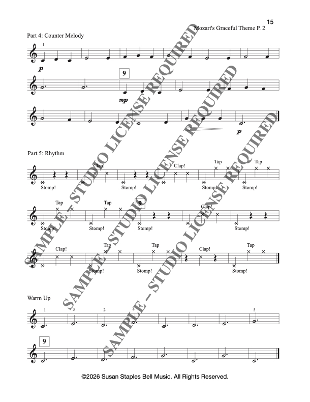 Classical Music at the Gym Book 1, Elementary Ensembles - Image 7