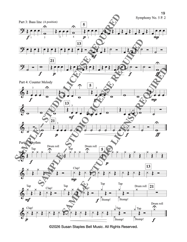 Classical Music at the Gym Book 1, Elementary Ensembles - Image 9