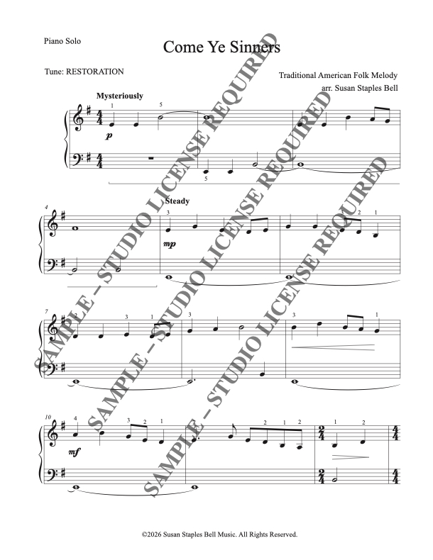 Easy Sacred Piano Solos, Book 2 - Image 11